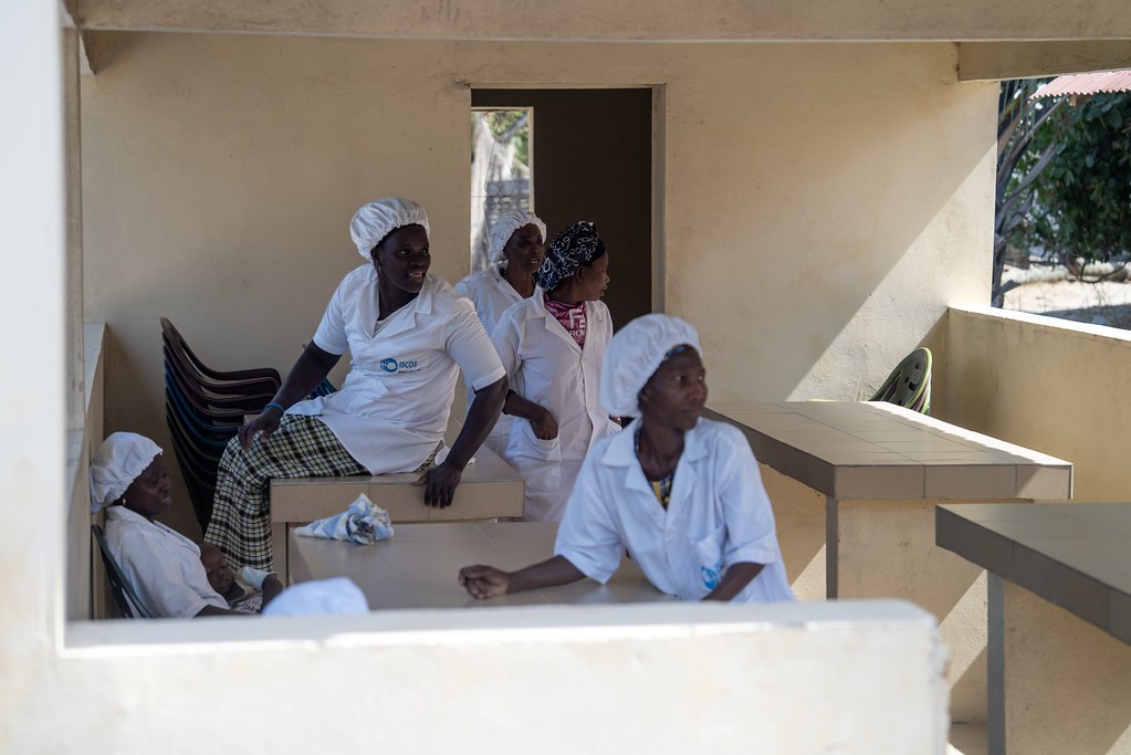 women fish processors